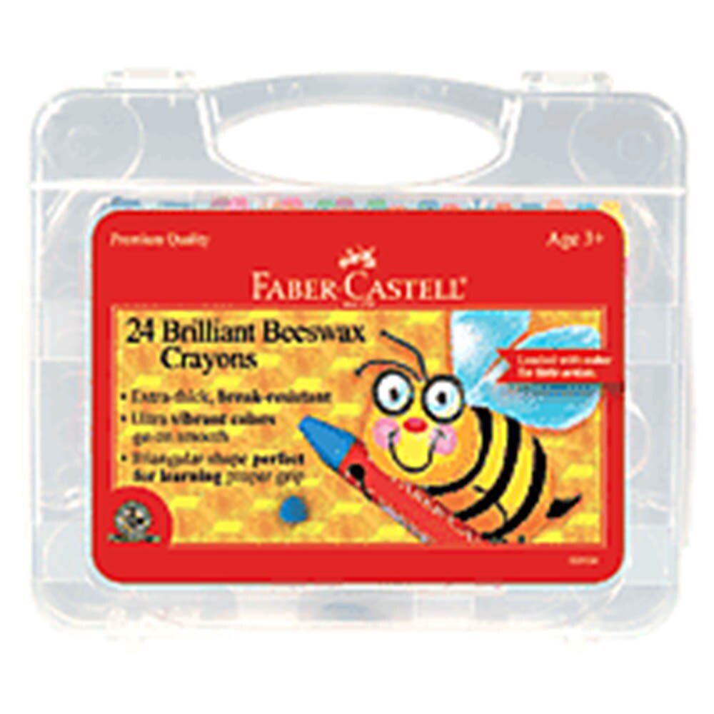 Faber Castell, Jumbo, Beeswax, Crayon, 24 Color, Set